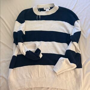 Jessica Simpson Striped Navy and White Sweater